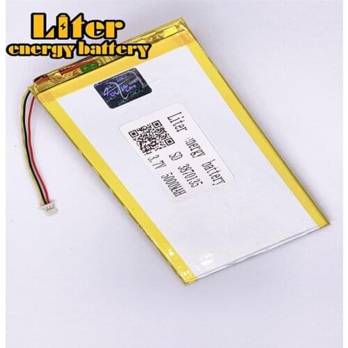 1.0mm - 3 wire plug 3.7 V 3870135 5000mah li-polymer battery Tablet PC 7 inch 8 inch