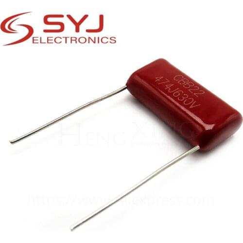 10pcs/lot 630V474J 0.47UF 470NF Pitch 20MM 630V 474 CBB Polypropylene film capacitor In Stock