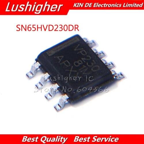 10PCS SN65HVD230DR SOP-8 SN65HVD230 SOP8 VP230 SOP New Original