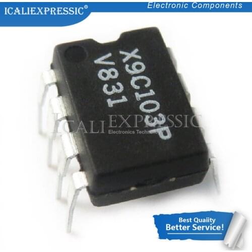 2PCS X9C103P X9C103 DIP-8 In Stock