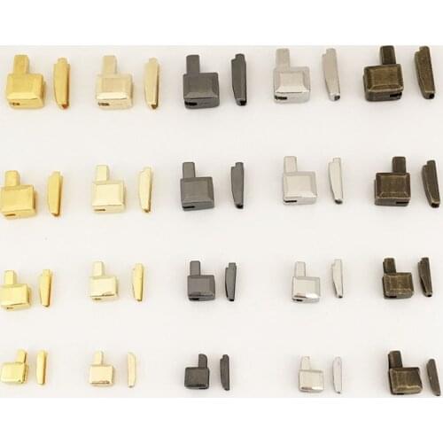 20 sets #3 #5 #8 #10 Metal Zipper Latch Slider Retainer Insertion Pin Zipper Bottom Zipper Stopper for Metal Zipper Repair