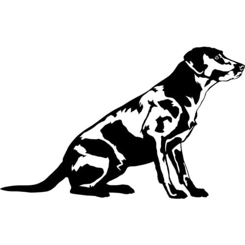 40683# Die-Cut Vinyl Decal Labrador Retriever Looking Skyward Hunting Car Sticker Waterproof Auto Decors on Car Body Bumper Rear