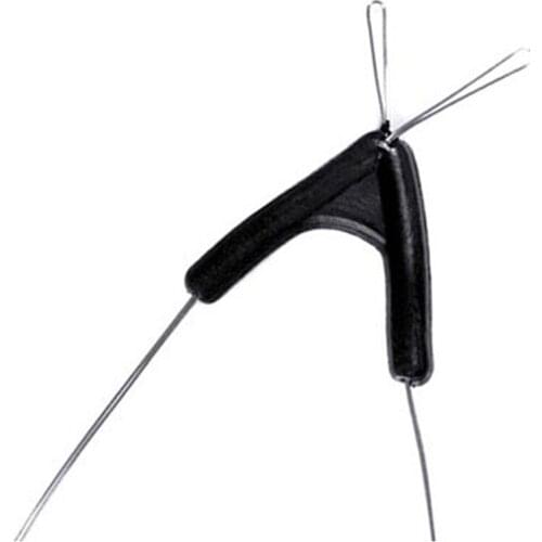 50Pcs/Pack Double Hooks Fishing Line Contactor Device Space Bifurcation Eight Type Bean Revolving Line Space Fishing Tool