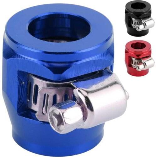 8AN Hose Finisher Clamp Pipe End Cover Fitting Adapter Clip Connector for Fuel Oil Gas Air Line Hose Clamp Car Accessories