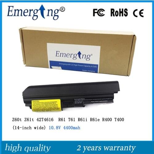 6Cells New Laptop Battery for lenovo IBM Thinkpad T61 R400 R61 R61i T400 43R2499 42T4644 42T4531 Z60t Z61t Series