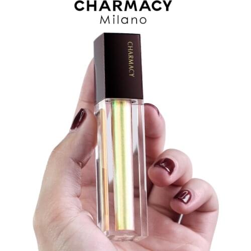 CHARMACY Diamond Shine Liquid Lip Gloss Chameleon Duochrome Plumping Lipgloss Waterproof Easy to Wear Lip Makeup Beauty Makeup