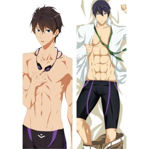 Anime Free! Cartoon Haruka Nanase Makoto Tachibana Dakimakura Hugging Body Pillow Case Toys Accessories Cosplay Home Decor Gifts