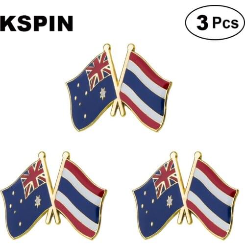 Australia Thailand Frendship Lapel Pin Brooches Pins Flag badge Brooch Badges