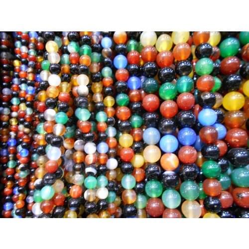 Free Shipping New Arrival Colorful Gem Beads 15" Strand 6 8 10mm Pick Size For Jewelry Making