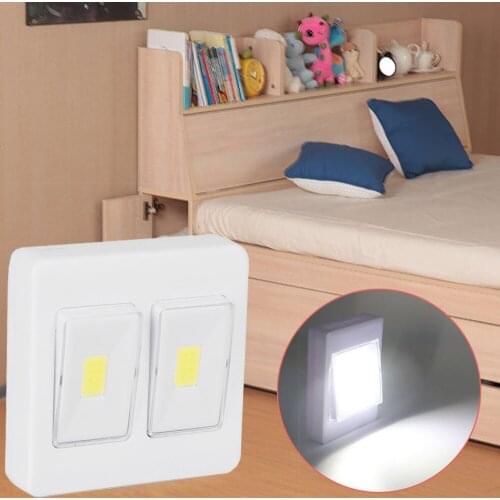 3W COB LED Wall Switch Wireless Closet Cordless Night Light Battery Operated Home Decor Practical Delicate Durable Personality