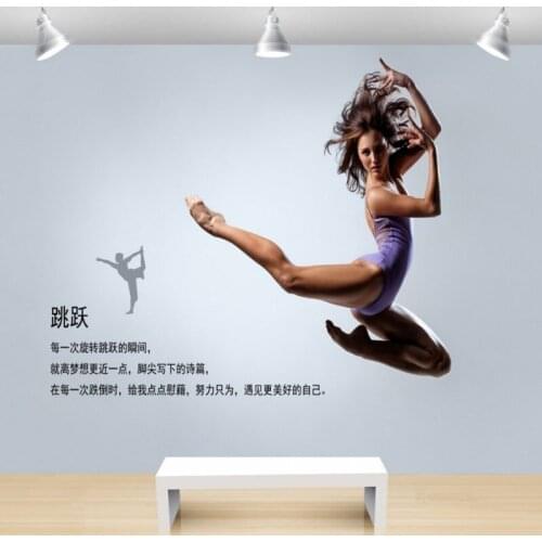 Dropship Colomac White Wallpaper Modern Minimalist Dance Studio Ballet Yoga Hall Modern Wallpaper 3d Wall Murals Papel Mural 3d