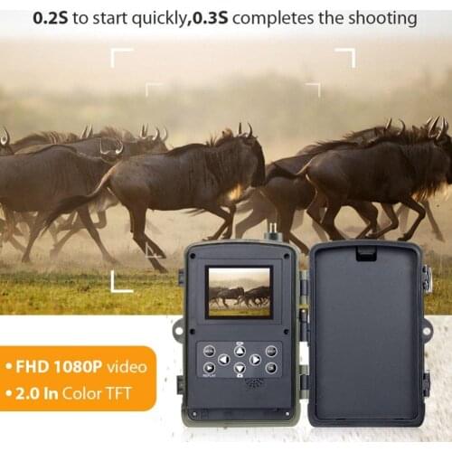 HC-801G 3G Hunting Camera 16MP Trail Camera SMS/MMS/SMTP IP66 Photo Traps 0.3s Trigger Time 940nm LEDs Wild Cameras