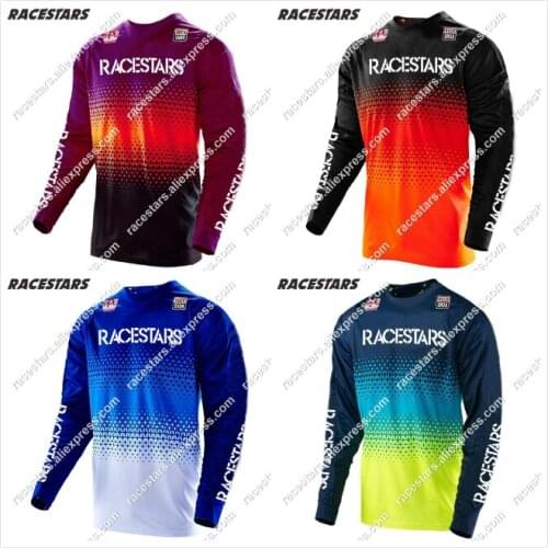 RACESTARS Racing Downhill Jersey MTB Jersey Mountain Bike Motorcycle Cycling Jersey Crossmax Shirt Ciclismo Clothes MX ATV DH