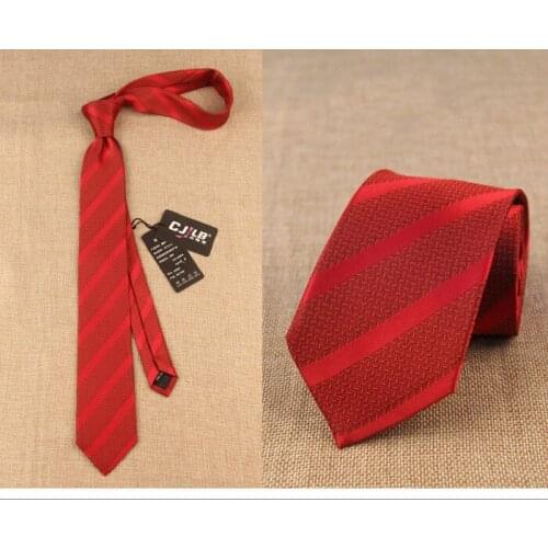 24colors 10pcs/lot Mens polyester & silk necktie new designer fashion business 7cm suit ties for wedding red striped