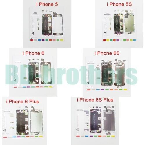 Good Quality Magnetic Screws Pad Screwdriver Memory Mat for iPhone 5/6/7 Mobile Phone Maintain Repair 30pcs/lot
