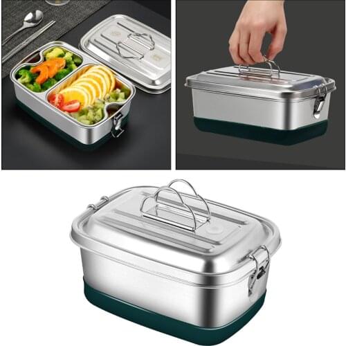 Sandwich School Office For Kids Adults Lunch Box Bento Food Container Large Capacity Portable Stainless Steel Leakproof