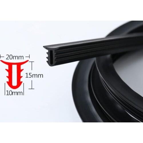 Hot !1.6M Car Dashboard Rubber Seal Sound Insulation Weatherstrip Edge Trim Car Door Gap General purpose Sealing Strip