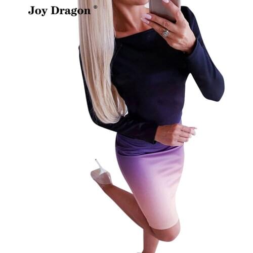 Robe Moulante Femme Women Plus Size Party Dress Casual Long Sleeve Wrap Gradient Printed Midi Bodycon Dresses Fashion Clothes