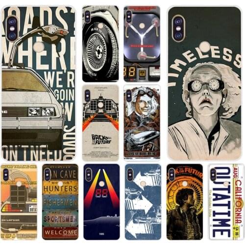 033FG Back to the Future Delorean OUTATIME Soft Silicone Tpu Cover phone Case for xiaomi redmi 5A 8 8A 5Plus note 5 5A 8 8t Pro