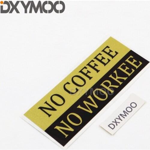 2PCS Motorcycle Helmet Bike Sticker Funny No Coffee No WORKEE Auto Truck Window Car Styling Decal