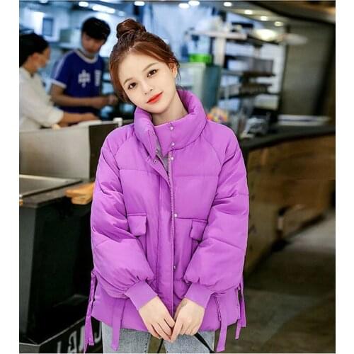 New Women Parkas Winter Thick Warm Jacket Coats Stand-up Collar Female Short Down Cotton Coats Thicken Loose cold Outwear