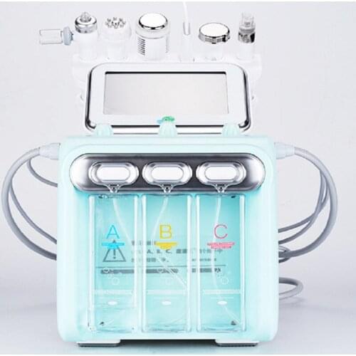 New Upgraded 6in1 Hydrogen Oxygen Small Bubble Vacuum Facial Beauty Apparatus Deep Cleansing Skin Care Face Water Oxygen Sprayer