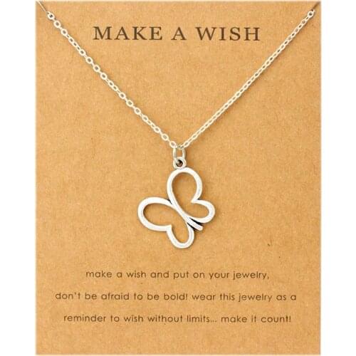 Butterfly Dragonfly Wings Necklace Monkey Flamingo Owl Horse Cats Fox Chain Necklaces Women Unisex Jewelry Friendship Gift