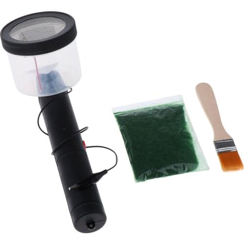 Portable Grass Flocking Machine Applicator Electrostatic Kit Model Sceneries