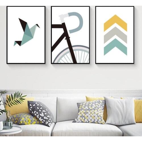 Simple Creative Character Poster Abstract Symbol Living Room Geometric Living Room Background Wall Home Decoration Painting