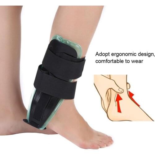Adjustable Ankle Brace Orthosis Protective Breathable Wrap Pad Ankle Foot Posture Corrector Gel Plastic Support Splint Protector