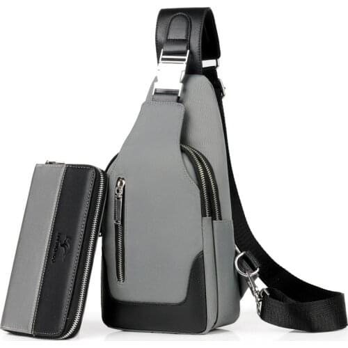 2020 New Luxury Brand Chest Pack Men Crossbody Bag For Men USB Charging Chest Bag Oxford Messenger Bag Casual Sling Bag Male