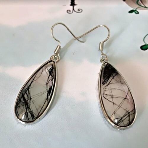 2021 Hot Sale Retro Dangle Earrings For Women Jewelry Fashion Clear Stone Long Pendant Earrings Luck Jewelry Earrings Wholesale