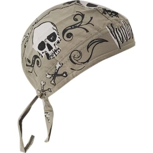 Athletic Riding Cap for Women/Men Ice-Feeling Sweat Wicking UV Isolation Outdoor Bicycling with Skull Pattern