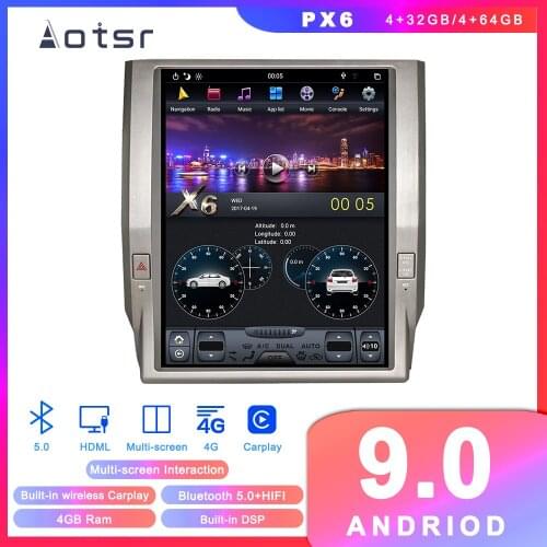 Tesla style Android 9.0 car GPS navigation DVD Player for Toyota Tundra 2014-2019 Auto Radio Stereo Head Unit multimedia player