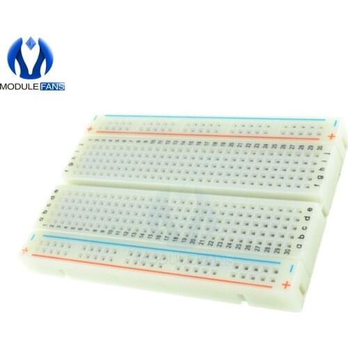 400 Tie Points Holes Universal Solderless PCB Breadboard Mini Test Protoboard DIY Bread Board For Bus Test Circuit Board MB102