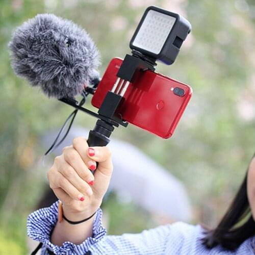 Universal PT-7 Aluminum Cold Shoe Extension Bracket for GoPro Camera Vlog Shooting NK-Shopping