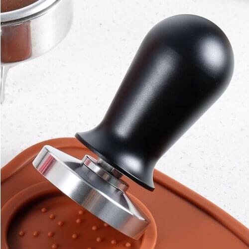 49/51/53/58mm Calibrated Pressure Coffee Tamper Espresso Elastic Compactor 304 Stainless Steel Coffee Powder Hammer