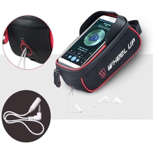 Cycling Bicycle Bike Head Tube Handlebar Cell Mobile Phone Bag Case Holder Screen Phone Mount Bags Case