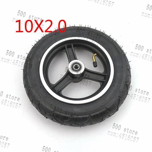 High porformance 10x2.0 tyre inner tube and10 inch rims hub for Electric Scooter Skateboard ATV Quad Go Kart Tire