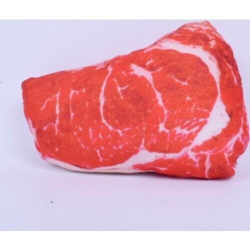 Pet Dog Chews And Molars Resistant Plush Vocal Toy Simulation Beef