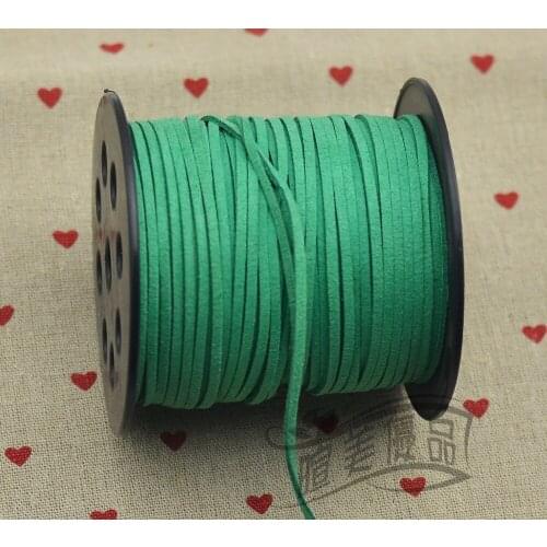 1pc/lot DIY jewelry accessories, 2.5X1.5 Dark green, South Korea plush leather cord 100 yards free shipping