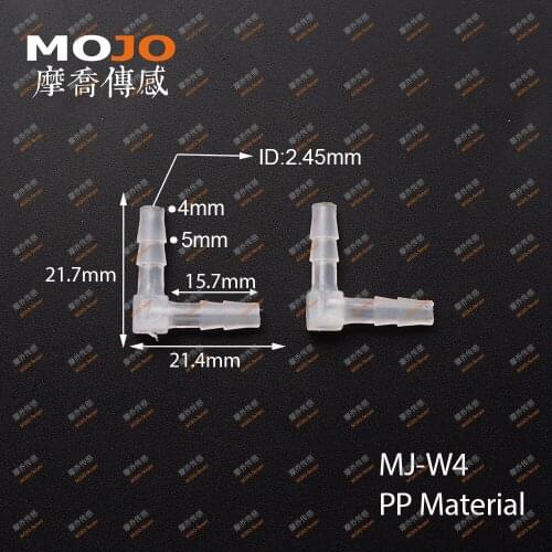 2020 Free shipping MJ-W4 100 pieces equal elbow hose connector pipe connectors