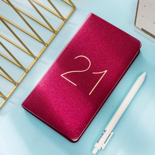 2021 Agenda Planner Annual Calendar Notebook 365 Days Portable Weekly Bookmark Notes Diary Organizer Schedule School Stationery