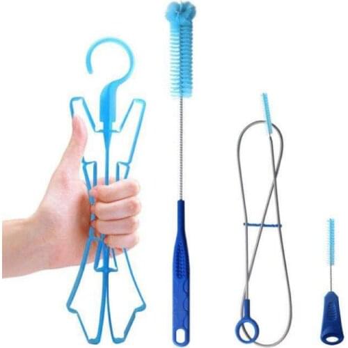 4 in 1 Water Hydration Bladder Tube Cleaning Kits Brushes Camping Picnic Water Bladder Bag Cleaning Tube Outdoor Multi Tool hot