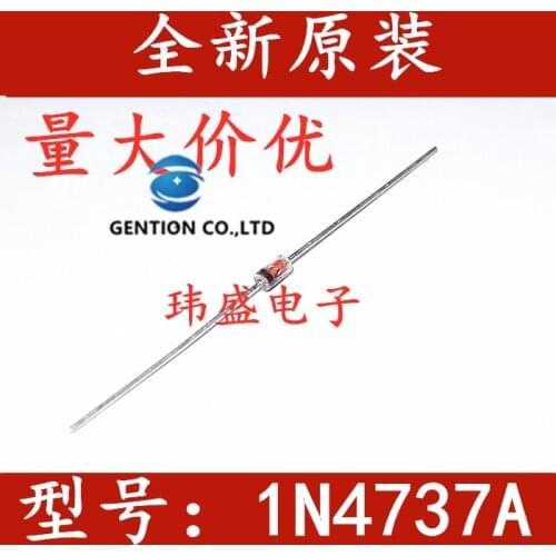 50PCS 1 w zener diode 1N4737 IN4737A 7.5 V voltage regulator tube glass in stock 100% new and original
