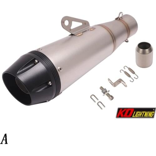 51mm Universal Motorcycle Exhaust Vent Pipe With DB Killer Stainless Steel 350mm Modified For ATV Street Bike