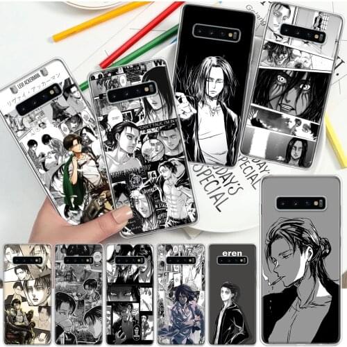 Attack on Titan Eren Jaeger Season Phone Case For Samsung Galaxy A51 A71 A70 A50 A40 A30 A21 A20E A10S A41 A01 A6 A7 A8 A9 Plus
