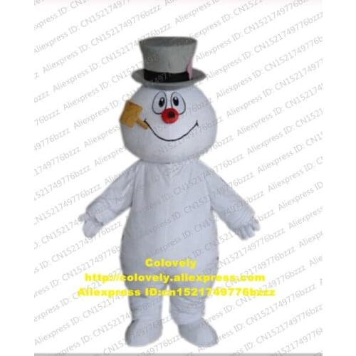 Hottest Frosty Snowman Mascot Costume Adult Cartoon Character Outfit Suit Gather Ceremoniously Welcome Newcomers CX038