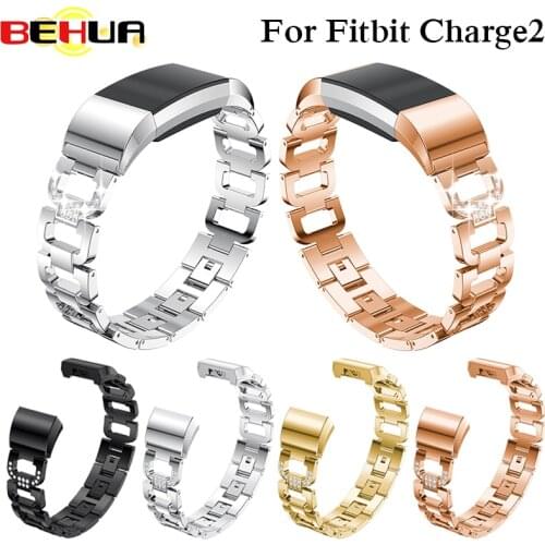 Metal Strap For fitbit charge 2 band strap Screwless Stainless Steel Bracelet For Fitbit charge2 Wristbands Replace Accessories