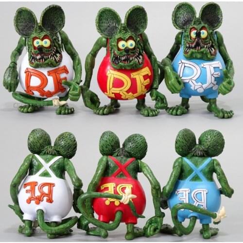 Vogue Statue Rat Fink Classic Famous Big Daddy Cartoon Image Action Figure Model Toys Best Child Gift